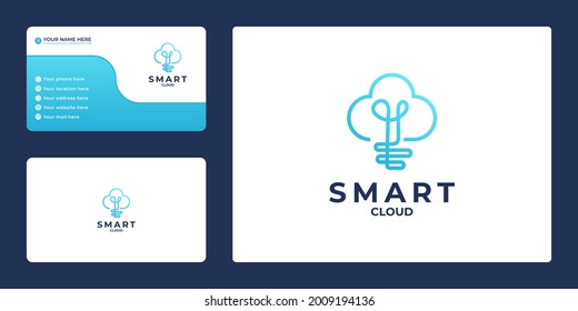 creative Smart Cloud Logo Template Design