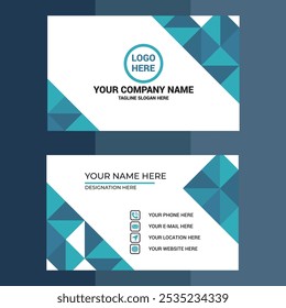 Diseño Corporativa simple colorido inteligente creativo de la tarjeta de visita