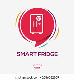 Creative (Smart Fridge) Icon ,Vector Sign.