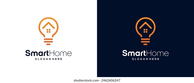 Creative Smart House Logo Design Vektorgrafik Vorlage