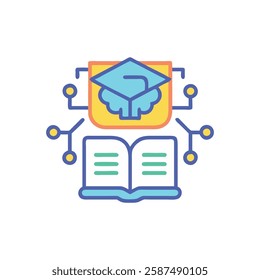 Creative Smart Learning Illustration Icon