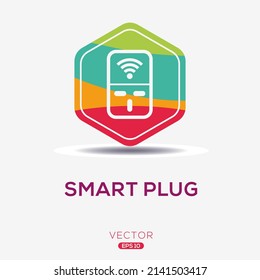 Creative (Smart Plug) Icon, Vector Sign.