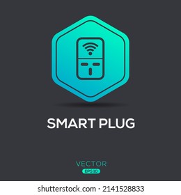 Creative (Smart Plug) Icon, Vector Sign.