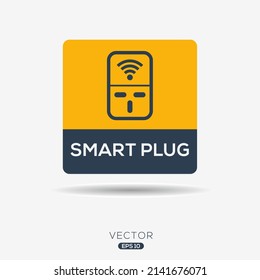 Creative (Smart Plug) Icon, Vector Sign.