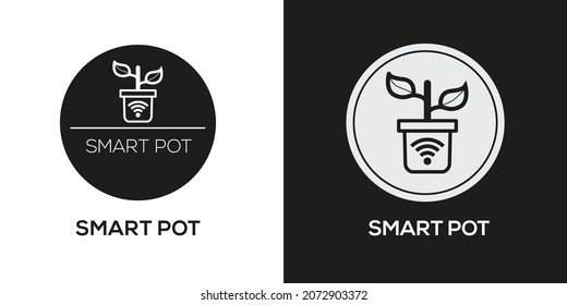 Creative (Smart pot) Icon ,Vector sign.