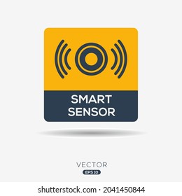 Creative (Smart sensors) Icon ,Vector sign.