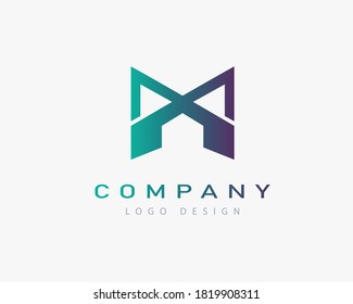 Creative and smartly combined M and X letters logo design. Suitable for any type of business.