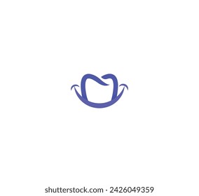 Creative Smile Dental logo vector design template.