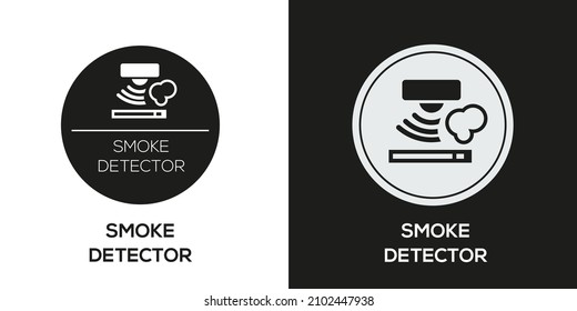 Icono creativo (detector de humo),Signo vectorial.