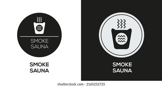 Creative (Smoke Sauna) Icon, Vector Sign.