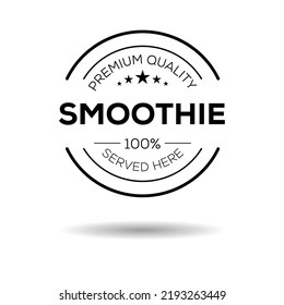 Creative (Smoothie) drink, Smoothie sticker, vector illustration.