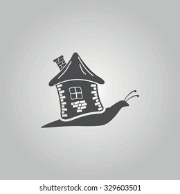 Creative snail icon.