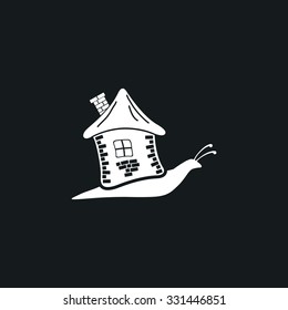 Creative snail icon.