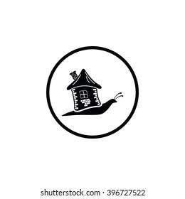 Creative snail icon.