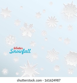 Creative snow template for christmas and winter graphics