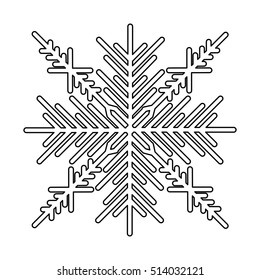 creative snowflake icon image 