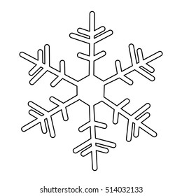 creative snowflake icon image 