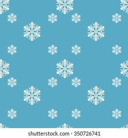 creative snowflakes seamless vector pattern