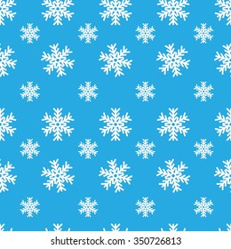 creative snowflakes seamless vector pattern