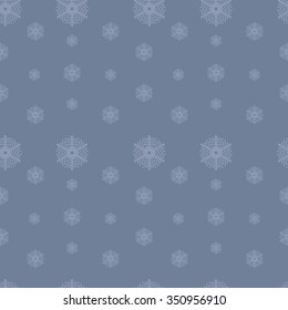creative snowflakes seamless vector pattern