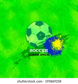 Creative Soccer  Soccer ball Design / Soccer ball Poster, banner, postcard, brochure 