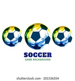 creative soccer design background illustration
