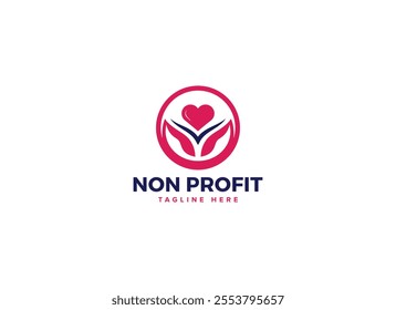 Creative Social Impact Logos, Collection of Nonprofit Organization Logos with Heart