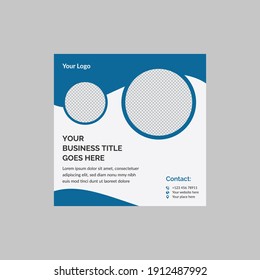 Postdesign für kreative Social-Media-Banner