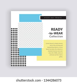 Creative Social Media banner Template. Promotional web banner for social media. Elegant sale and discount promo - Vector.