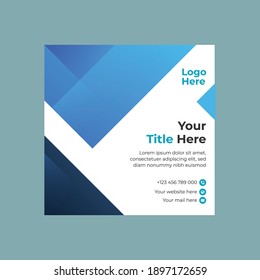 Creative social media banner template 