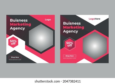 Creative social media banner template