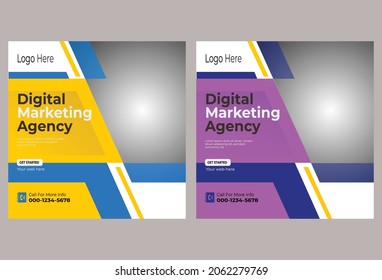 Plantilla de banners de medios sociales creativos
