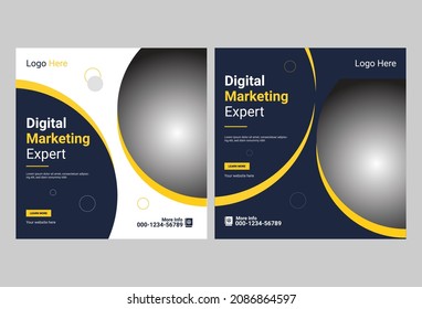 plantilla de banner de medios sociales creativos 