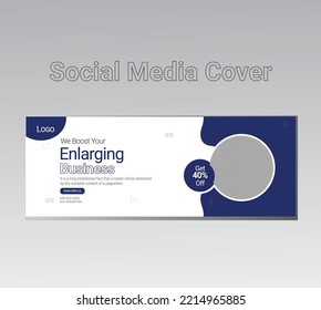 Plantilla vectorial de banner de medios sociales creativos 
