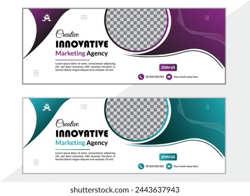 Creative social media cover vector templates fully editable, advertising design, social media banner posts, Facebook cover