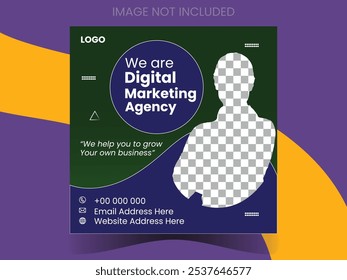 Creative social media design templated.