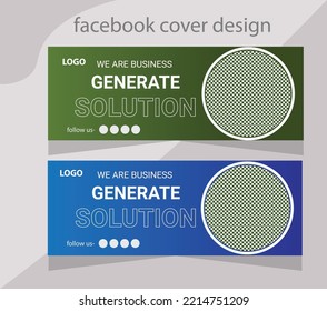 creative social media email cover modern design template vector file eps file a4 size 