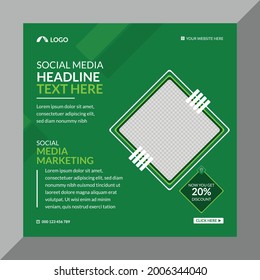 Creative social media Facebook and Instagram ads post design template