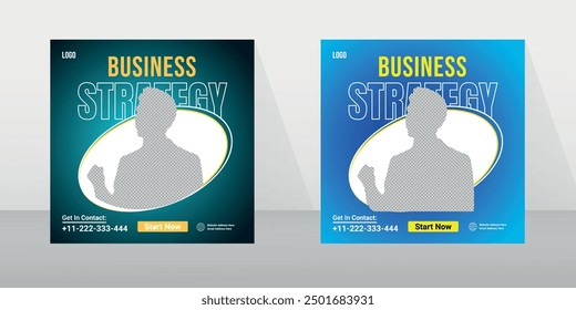 creative social media post and banner design set