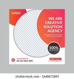 creative social media post design template vector