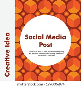 creative social media post design. design template. beautiful background. vector illustration.