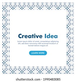 diseño creativo de publicaciones en medios sociales. plantilla de diseño. bonito fondo. ilustración vectorial.
