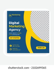 plantilla de diseño de publicaciones de medios sociales creativos