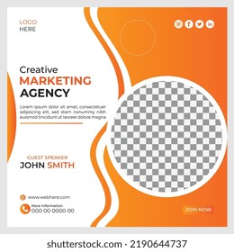 Creative Social Media Post Design Template