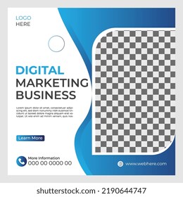 Plantilla de diseño de publicaciones en medios sociales creativas