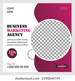 Plantilla de diseño de publicaciones en medios sociales creativas