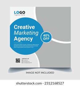 Creative Social Media Post Design Template for Digital Marketing and Branding