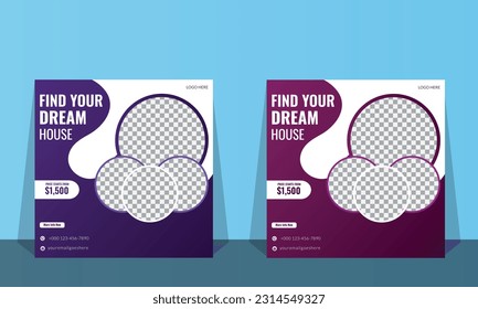 Creative Social Media Post Design Template.