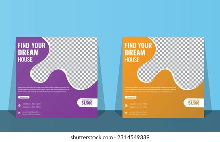 Creative Social Media Post Design Template.
