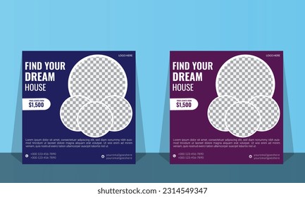 Creative Social Media Post Design Template.